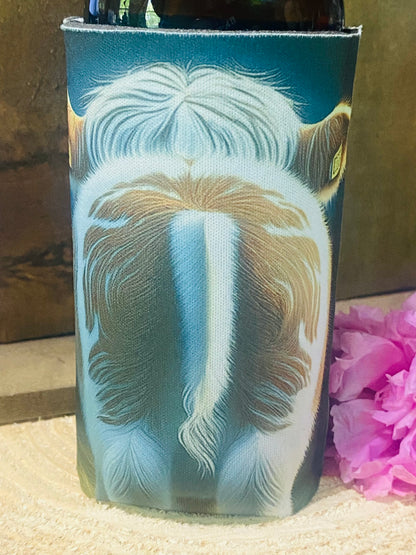 Cut cow and Bum slim can/ bottle koozie