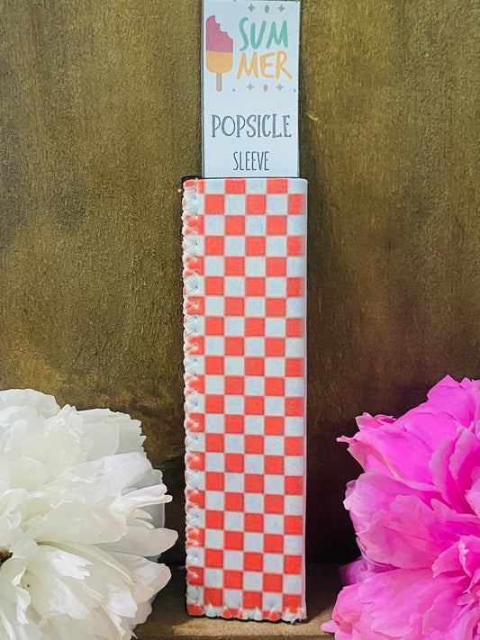 Freeze pop sleeve Red check