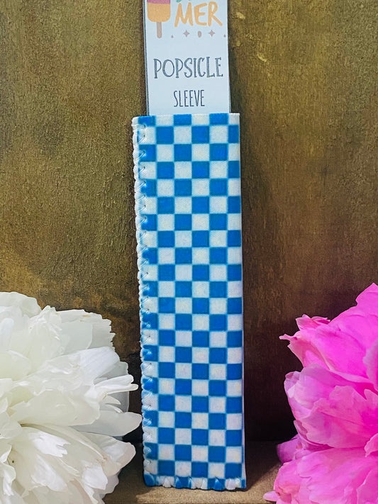 Freeze pop sleeve blue check