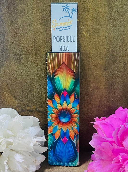 Freeze pop sleeve Neon flower