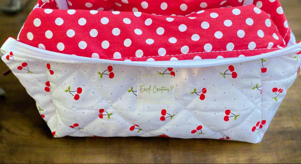 Cherry Pie Make up , Carry all bag size Large