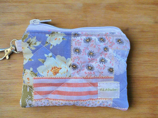 Vintage Picnic Keychain wallet