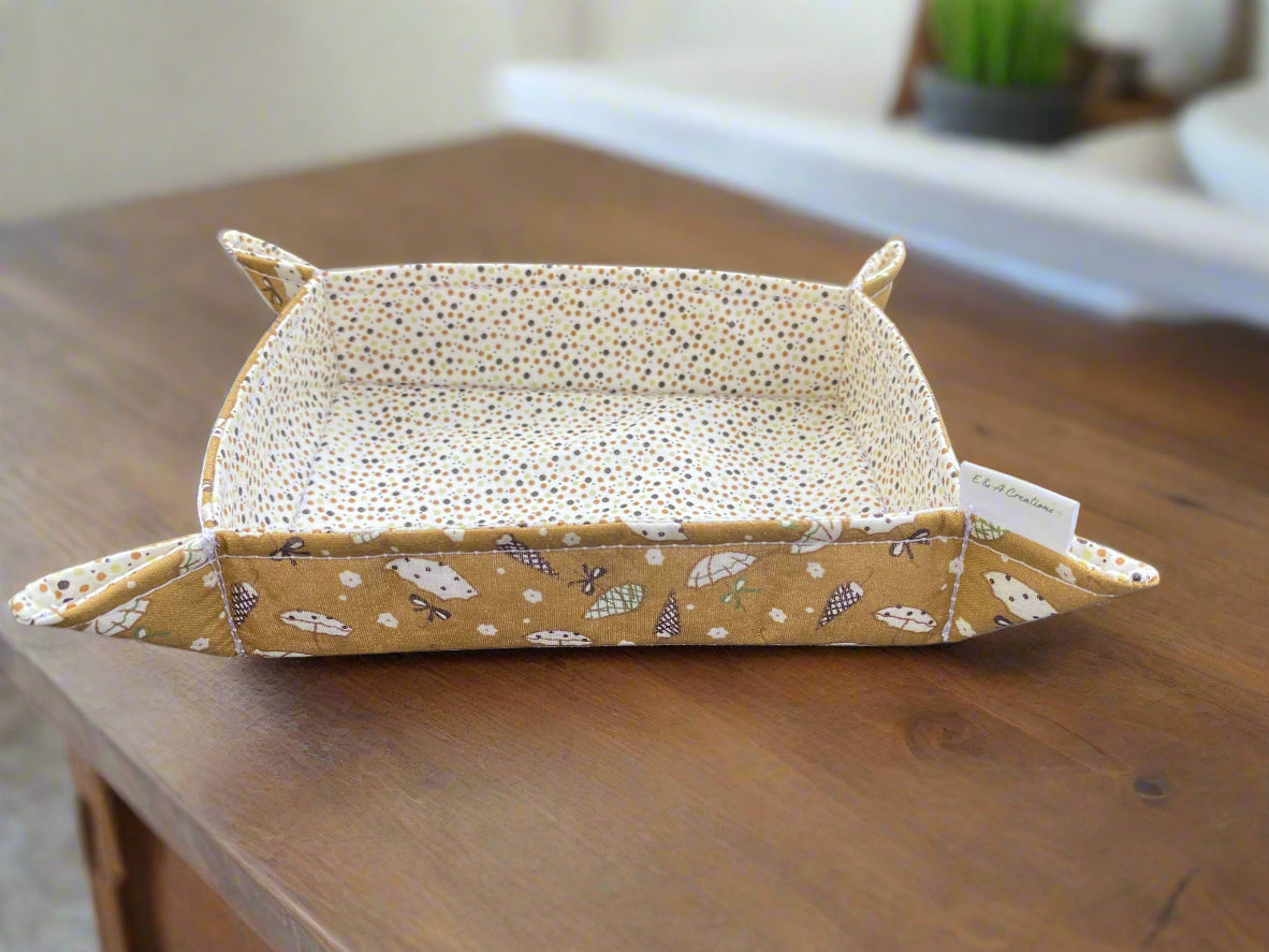 Fabric Tray light brown
