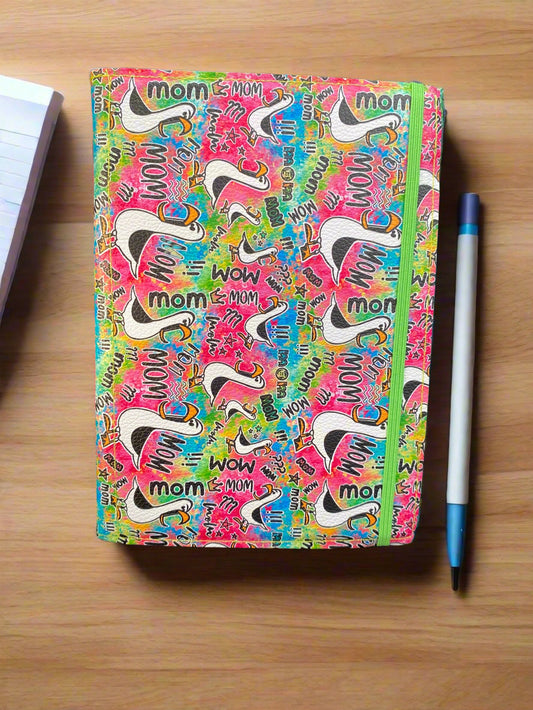 Mom Notepad cover with pen and 5x7 Jr Legal pad