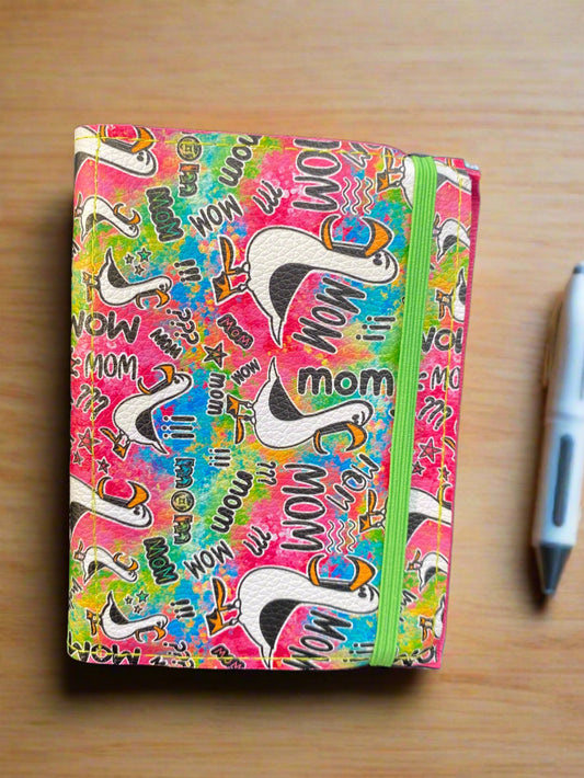Mini Mom Notepad cover with pen and 3 x 5 memo Legal pad