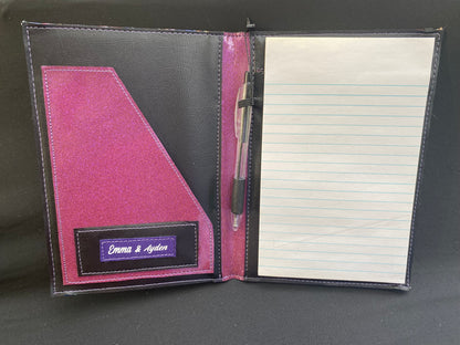 Favorite spooky men Notepad cover , contains 5x7 legal pad and pen